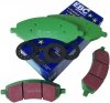 Przednie klocki GreenStuff + nawiercone nacinane tarcze hamulcowe EBC seria GD Dodge RAM 1500 2006-