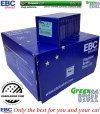 Przednie klocki GreenStuff + NACINANE tarcze hamulcowe EBC seria USR Dodge RAM 1500 2006-