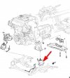 Poduszka silnika lewa Chevrolet Camaro LT LS 2,0 Turbo 2019-