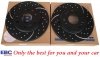 Przednie klocki Ultimax2 + NAWIERCANE NACINANE tarcze hamulcowe 330mm EBC seria GD GMC Yukon 2009-