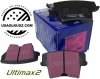 Tylne klocki Ultimax2 + NACINANE NIE WENTYLOWANE tarcze hamulcowe EBC seria GD Chrysler 300C RWD V6