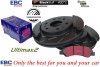 Przednie klocki Ultimax2 + NACINANE tarcze hamulcowe 330mm EBC seria USR Chevrolet Avalanche 1500 2007-2008