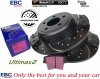 Tylne klocki Ultimax2 + WIERCONE NACINANE tarcze hamulcowe EBC seria GD Chrysler 300C RWD V6