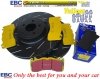 Przednie klocki YellowStuff + tarcze hamulcowe EBC seria USR Ford Mustang 5,0 V8 2015-
