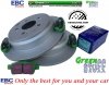 Tylne klocki GreenStuff + tarcze hamulcowe EBC seria Premium Honda Odyssey 2005-2010