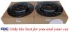 Tylne klocki Ultimax2 + NAWIERCANE NACINANE tarcze hamulcowe 330mm EBC seria GD Lincoln MKS 2009-2012
