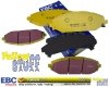 Przednie klocki EBC YellowStuff + tarcze hamulcowe DBA 4000 T3 RAM 1500 DT 2019-