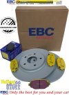 Tylne klocki YellowStuff + tarcze hamulcowe 328mm EBC seria Premium Chrysler Voyager Town Country 2012-