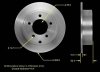 Tarcza hamulcowa tylna 262mm MOPAR Jeep Patriot