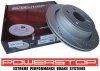 Tylne klocki Z36 + WIERCONE nacinane tarcze hamulcowe POWERSTOP EVOLUTION Dodge Durango 2004-2009