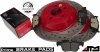 Tylne klocki brembo + WIERCONE NACINANE tarcze hamulcowe ATM 316mm RED Lincoln Continental 2017-2020