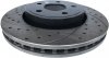 Klocki + wiercone tarcze hamulcowe przednie Jeep Commander