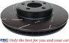 Przednie CERAMICZNE klocki RedStuff + NACINANE tarcze hamulcowe 320mm EBC seria USR Dodge Charger RWD V6