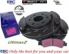 Przednie klocki Ultimax2 + NACINANE tarcze hamulcowe 330mm EBC seria USR GMC Yukon 2009-2020