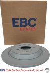 Tylne CERAMICZNE klocki RedStuff + tarcze hamulcowe 320mm EBC seria PREMIUM Ford Mustang 2015-