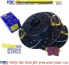Tylne klocki YellowStuff + WIERCONE NACINANE tarcze hamulcowe EBC seria GD Dodge Magnum