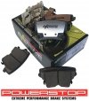 Tylne klocki Z26 + WIERCONE NACINANE NIE wentylowane tarcze hamulcowe POWERSTOP Dodge Charger