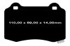 Tylne klocki Ultimax2 + NACINANE tarcze hamulcowe EBC seria USR Dodge Durango SRT Hellcat