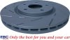 Przednie klocki GreenStuff + NACINANE tarcze hamulcowe 330mm EBC seria USR Volkswagen Routan 2012-