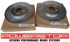 Przednie klocki Z36 + WIERCONE tarcze hamulcowe 325mm POWERSTOP Ford Flex 2012-2019