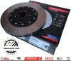 Przednie klocki XTREME + pływające dwuczęściowe tarcze hamulcowe 380mm DBA T3 seria 5000 Jeep Grand Cherokee SRT 6,4 V8 2012-