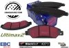 Przednie klocki Ultimax2 + NAWIERCANE NACINANE tarcze hamulcowe 330mm EBC seria GD Chevrolet Avalanche 1500 2007-2008