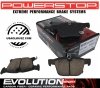 Tylne klocki Z23 + WIERCONE NACINANE tarcze hamulcowe POWERSTOP Chrysler Pacifica FWD 2017-