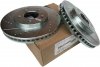 Przednie klocki Z26 + WIERCONE tarcze hamulcowe 293mm POWERSTOP Ford Mustang 2005-2010