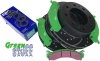 Przednie klocki GreenStuff + NAWIERCANE NACINANE tarcze hamulcowe EBC seria GD GMC Savana 2500 2003-2019