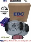 Przednie klocki Ultimax2 + tarcze hamulcowe 330mm EBC seria Premium Chrysler Pacifica 2017-
