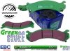 Przednie klocki GreenStuff + NACINANE tarcze hamulcowe EBC seria USR GMC Yukon XL 2500 2000-2013