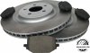 Tylne klocki + WENTYLOWANE tarcze hamulcowe 350mm Ford Explorer 2020- CZERWONE ZACISKI