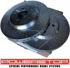 Przednie klocki Z26 + WIERCONE NACINANE tarcze hamulcowe 316mm POWERSTOP Ford Mustang 2005-2014