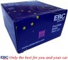 Tylne CERAMICZNE klocki RedStuff + WIERCONE NACINANE tarcze hamulcowe EBC seria GD Lancia Thema