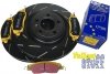 Przednie klocki YellowStuff + NACINANE tarcze hamulcowe 336mm EBC seria USR Ford Mustang 2011-2014