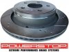 Tylne klocki Z36 + WIERCONE nacinane tarcze hamulcowe POWERSTOP 5 szpilek RAM 1500 2003-