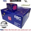 Tylne klocki Ultimax2 + NACINANE tarcze hamulcowe EBC seria USR GMC Yukon XL 2500 2000-2007
