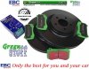Przednie klocki GreenStuff + tarcze hamulcowe 360mm EBC seria PREMIUM Dodge Magnum 6,1 V8 SRT