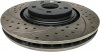 Przednia WIERCONA nacinana tarcza hamulcowa BLACK Lexus RX350 RX450h