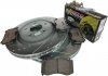 Przednie klocki Z26 + WIERCONE nacinane tarcze hamulcowe POWERSTOP Jeep Grand Cherokee SRT 6,1 V8 -2010