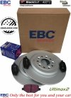 Tylne klocki Ultimax2 + tarcze hamulcowe 330mm EBC seria Premium Lincoln MKX 2011-2015