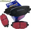 Tylne klocki Ultimax2 + tarcze hamulcowe 328mm EBC seria Premium Chrysler Voyager Town Country 2012-
