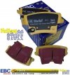 Tylne klocki YellowStuff + NACINANE NIE WENTYLOWANE tarcze hamulcowe EBC seria USR Dodge Charger RWD V6