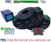 Tylne klocki GreenStuff + NACINANE WENTYLOWANE tarcze hamulcowe EBC seria USR Chrysler 300C