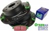 Tylne klocki GreenStuff + NAWIERCANE NACINANE tarcze EBC seria GD GMC Yukon 2007-2020