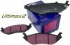 Tylne klocki Ultimax2 + nacinane tarcze hamulcowe EBC seria USR Chrysler Aspen