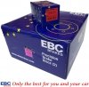 Przednie CERAMICZNE klocki RedStuff + NAWIERCANE NACINANE tarcze hamulcowe 355mm EBC seria GD Ford Mustang 2005-2014