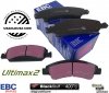 Przednie klocki Ultimax2 + NAWIERCANE NACINANE tarcze hamulcowe 330mm EBC seria GD GMC Yukon 2009-