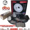 Przednie klocki PowerStop Z36 + pływające dwuczęściowe tarcze hamulcowe 400mm DBA T3 series 5000 Dodge Durango SRT Hellcat 6,2 V8 Supercharged