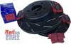 Tylne CERAMICZNE klocki RedStuff + NACINANE WENTYLOWANE tarcze hamulcowe EBC seria USR Dodge Challenger